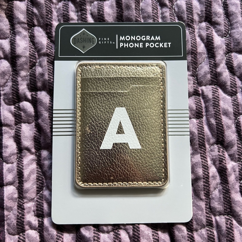 Monogram Phone Wallet “A”
